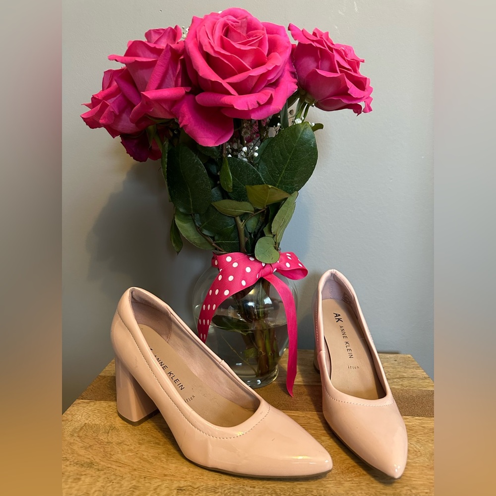 Anne Klein AK iflex Patent leather comfort shoes NORDSTROM RANDOM PULLS heels 9
